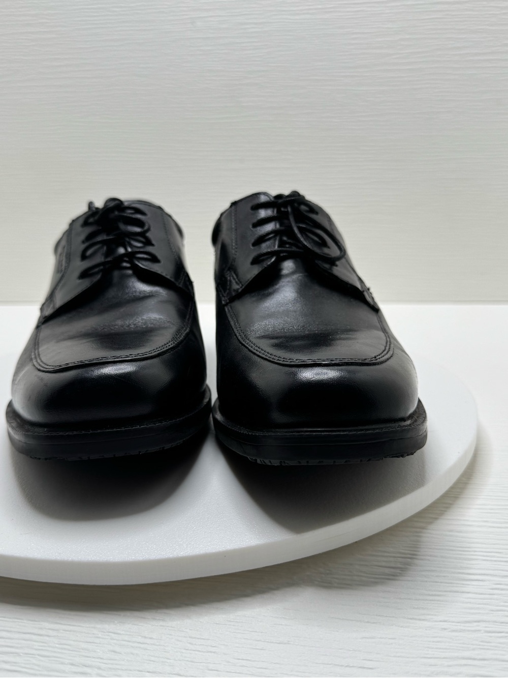 Rockport Black Leather Derby Lace-Up Shoes